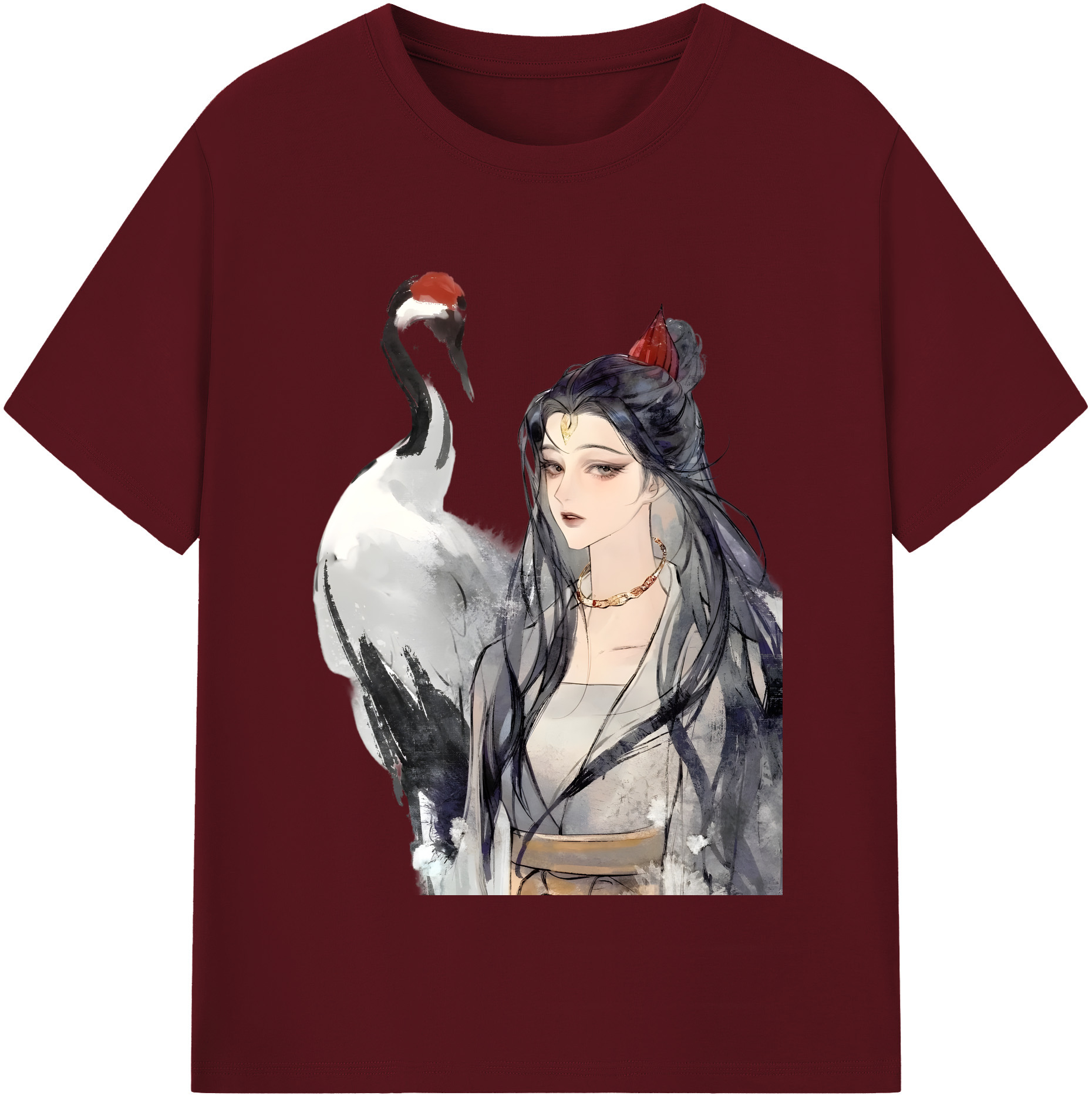 （画像用） Ne Zha 2 ナタ 魔童の大暴れ 綿100％半袖Tシャツ（フロントプリント）
